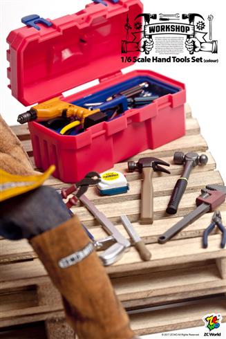 1/6 Scale Hand Tools Set (Colour)