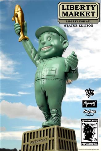 Supermarket Staff - Statue